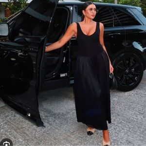 Zara Black Bodycon Plunge Dress